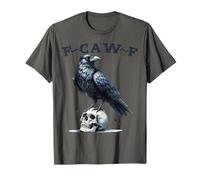 Funny F-caw-F Raven Skull Gothic Crow Black Dark Humor Sense T-Shirt