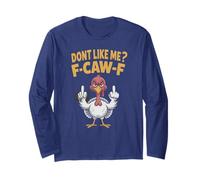 Funny F-CAW-F Turkey Sarcasm Crow I Speak Fluent Farm Long Sleeve T-Shirt