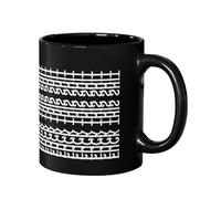 Funny F*ck This Shit Hidden Message Coffee Mug, Black/White 11oz, Fuck This Shit Hidden Message Mug, Gift for Coworkers & Work Besties, Coffee Lover Gift for Friends - Family - Coworkers (A)