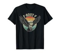 Funny F-Hoot-F Owl Vintage Retro Halloween T-Shirt