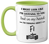 Funny F1 Gifts for Men, Car Lover for Him, Mug, Formula One 11oz Ceramic