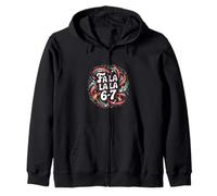 Funny Fa La La 6 7 Six Seven Meme Christmas Women Men Kids Zip Hoodie