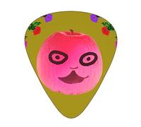Funny face peach the 12-piece guitar picks include three picks: thin, medium and heavy. suitable for electric, acoustic and bass guitars of all strengths