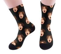 Funny Face Socks Personalised, Valentine Stockings Personalised with Photo, Custom Socks with Face for Men Women, Wicked Socks, Novelty Socks for Couples