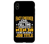 Funny Fact Checker Job Title Case for iPhone XS Max
