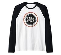 Funny! FAFO 45 47 President FA FO USA Funny Around Find Out Raglan Baseball Tee
