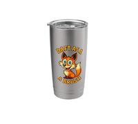 Funny Fall Fox Joke for Men Women Autumn Animals Foxy Stainless Steel Insulated Tumbler