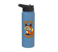 Funny Fall Fox Joke for Men Women Autumn Animals Foxy Stainless Steel Insulated Water Bottle