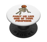 Funny Fall Halloween Paint Me Like One Of Your Pumpkins PopSockets Adhesive PopGrip