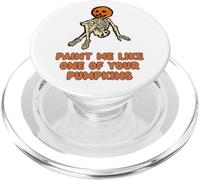 Funny Fall Halloween Paint Me Like One Of Your Pumpkins PopSockets PopGrip for MagSafe