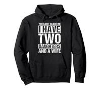 Funny Family Theme for Dads with Two Daughters and a Wife Pullover Hoodie
