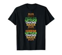 Funny Famous Big Fast-Food Burger - Mac n Cheese Ingredients T-Shirt