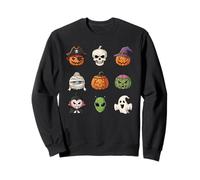 Funny Famous Halloween Characters Pumpkin Costume Sweatshirt