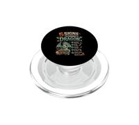 Funny Fantasy Dragon Lover 5 Signs I'm Probably A Dragon PopSockets PopGrip for MagSafe
