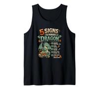Funny Fantasy Dragon Lover 5 Signs I'm Probably A Dragon Tank Top