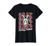 Funny Fantasy Football Goat King Champ Warrior Joke Crew Value Graphic T-Shirt