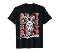 Funny Fantasy Football Goat King Champ Warrior Joke Crew Value Graphic T-Shirt
