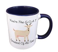Funny Farm Animal Goat Greatest of All time Mug - Gift for Farmers and smallholders - Country Living - Farmhouse Decor and Homeware (Pink)