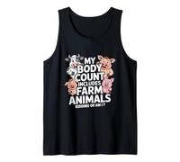 Funny Farm Animals Body Count Sarcastic Saying Tank Top