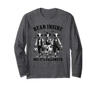 Funny Farm Cows Dead Inside But It's Halloween Long Sleeve T-Shirt
