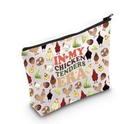 Funny Farm Gift Chicken Lover Gift in My Chicken Tenders Era Makeup Bag Chicken Owner Gift Chicken Print Cosmetic Pouch