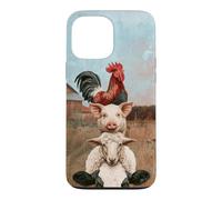 Funny Farm Stacked Animals Cow Sheep Pig Rooster Barnyard Case for iPhone 13 Pro Max