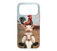 Funny Farm Stacked Animals Cow Sheep Pig Rooster Barnyard Case for iPhone 17 Pro Max
