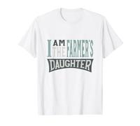 Funny Farming Design for the Farmer's Daughter Value Graphic T-Shirt, Men, White, XL