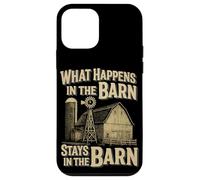 Funny Farming What Happens In The Barn Stays In The Barn Case for iPhone 12 mini