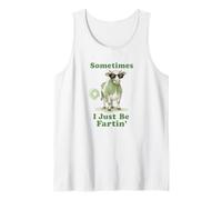 Funny Farting Cow Sunglasses Humor Design Tank Top