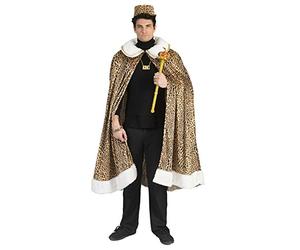 Funny Fashion Costume Jungle King Leopard Coat African King Cape King Cloak