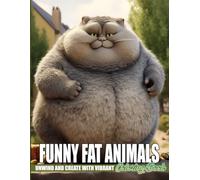 Funny Fat Animals Coloring Book: Whimsical Portraits of Plushy Pets in Coloring Pages for All Ages Stress Relief and Cozy Comfort