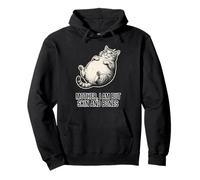 Funny Fat Cat Meme Mother I Am But Skin And Bones Pullover Hoodie
