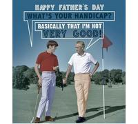 Funny Father’s Day Card for Dad - Golf Humour - “What’s Your Handicap?” Joke - Greeting Card with Envelope
