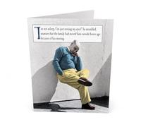 Funny Father’s Day Card for Dad - “I’m Not Asleep, I’m Just Resting My Eyes” Humour Greeting Card with Envelope