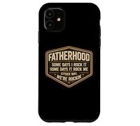 Funny Fatherhood Some Days I Rock It Father's Day Dad Papa Case for iPhone 11
