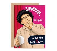 Funny Fathers, Bob Mortimer, for Him, Shhh it's just lard quote Card, Last one laughing, Hand made Father's Day card