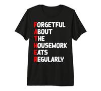 Funny Father's Day Acronym Eats Regularly Dad Papa Joke Fun Premium T-Shirt