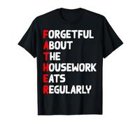 Funny Father's Day Acronym Eats Regularly Dad Papa Joke Fun Value Graphic T-Shirt