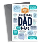 Funny Fathers Day Card/Birthday Card - Dad - Joke - Emergency Dad Jokes