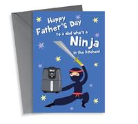 Funny Father's Day Card - Dad You're A Kitchen Ninja - Air Fryer