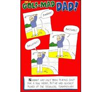 Funny Father's Day Card | For a Golf Mad Dad | Norbert Picks Up The Technical Terminology | Humorous Golfing Themed From Son Daughter or Both of Us