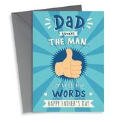 Funny Father's Day Card - For Dad - Thumbs Up Emoji