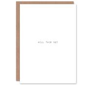Funny Father's Day Card for Dad Will This Do Joke Greeting Card Blank Inside