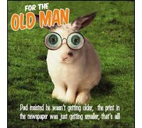 Funny Father's Day Card For The Old Man | Dad Denies He Needs Glasses | Rabbit with Glasses