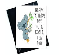 Funny Father's Day Card Happy Father's Day to A Koala Tea Dad Quality Dad Animal Card Funny Card for Dad Novelty Humour Funny Cards PC298