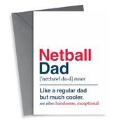 Funny Father's Day Card - Netball Dad Definition