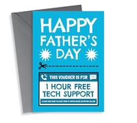 Funny Father's Day Card - Tech Support Voucher