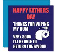 Funny Fathers Day Cards for Dad, Bum Wipe