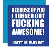 Funny Fathers Day Cards for Dad, F'ing Awesome
